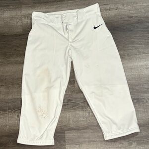 NIKE Baseball Pants - Knicker style - White - size Youth  XL